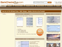 Tablet Screenshot of bankchecksplus.com